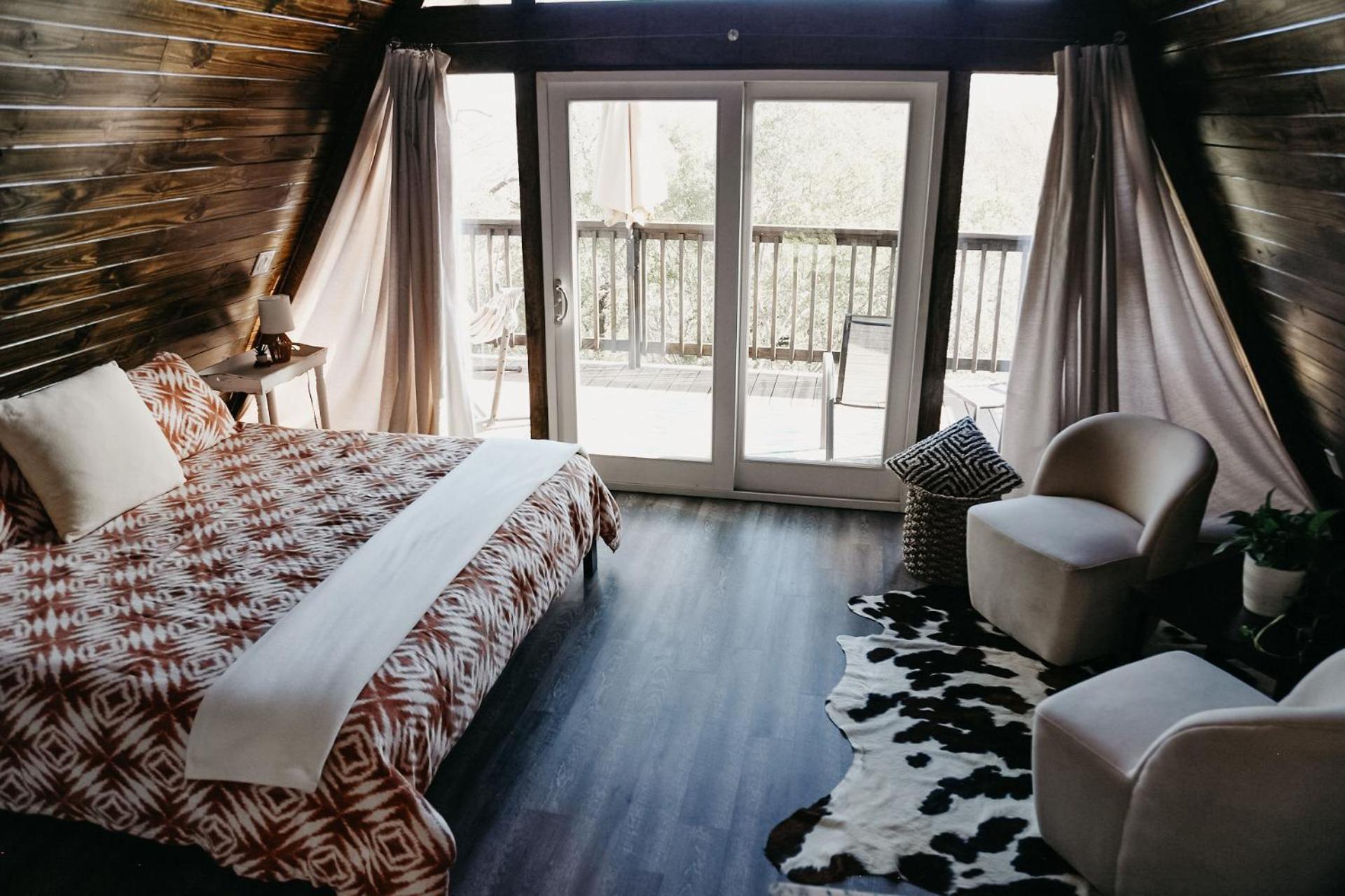 The Maverick: A-Frame W/ Hammock And Tree Top View New Braunfels Exterior foto
