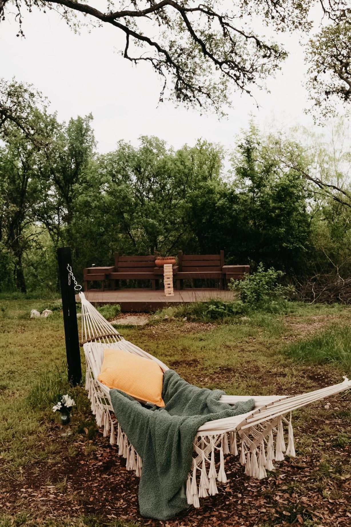 The Maverick: A-Frame W/ Hammock And Tree Top View New Braunfels Exterior foto